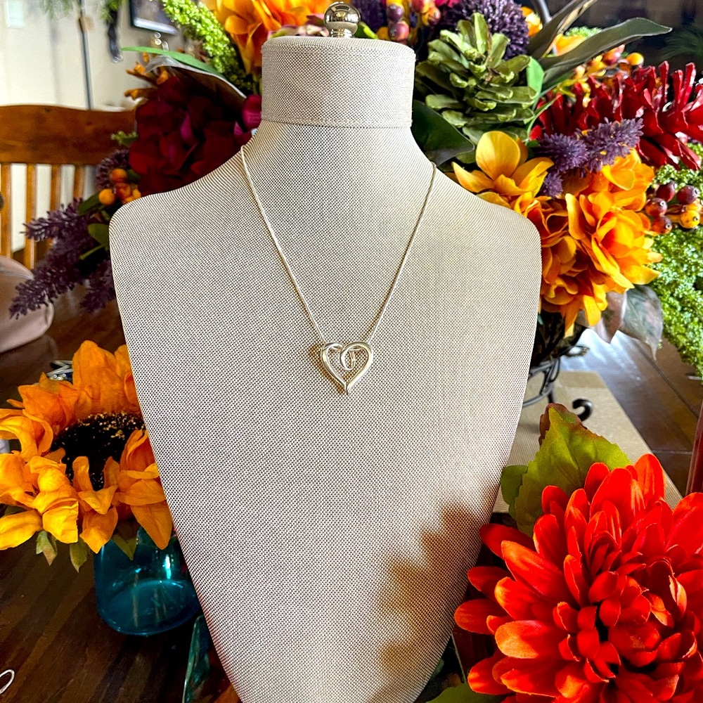 Silver Heart ❤️ love 💕 baby Necklace